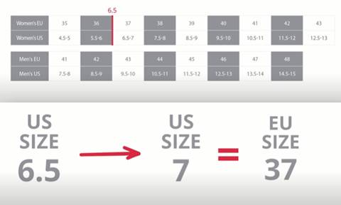 Dansko shoe size chart