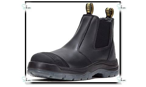 6 inch Work Boots for Men Steel Toe, Slip On